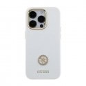 Guess GUHCP15SM4DGPH iPhone 15 6.1" biały|white hardcase Silicon