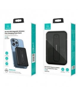 USAMS Powerbank PB64 10000mAh 20W QC3.0+PD Magnetic Wireless Fas