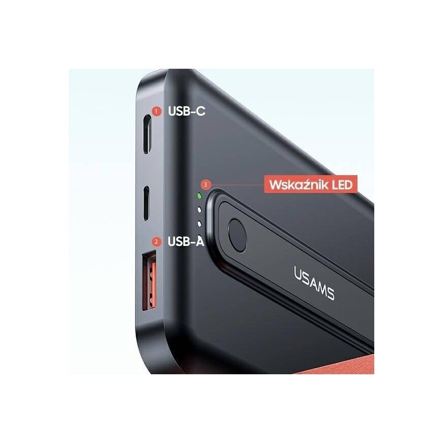 USAMS Powerbank PB64 10000mAh 20W QC3.0+PD Magnetic Wireless Fas – 2