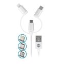 Forever 3in1 cable USB - Lightning + USB-C + microUSB 1,0 m 1,5A Forever 3in1 cable USB - Lightning + USB-C + microUSB 1,0 m 1,5A