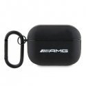 AMG AMAP2SLWK AirPods Pro 2 cover czarny|black Leather White Log AMG AMAP2SLWK AirPods Pro 2 cover czarny|black Leather White Log