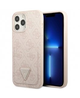 Guess GUHCP13LP4TPP iPhone 13 Pro | 13 6,1" różowy|pink hardcase
