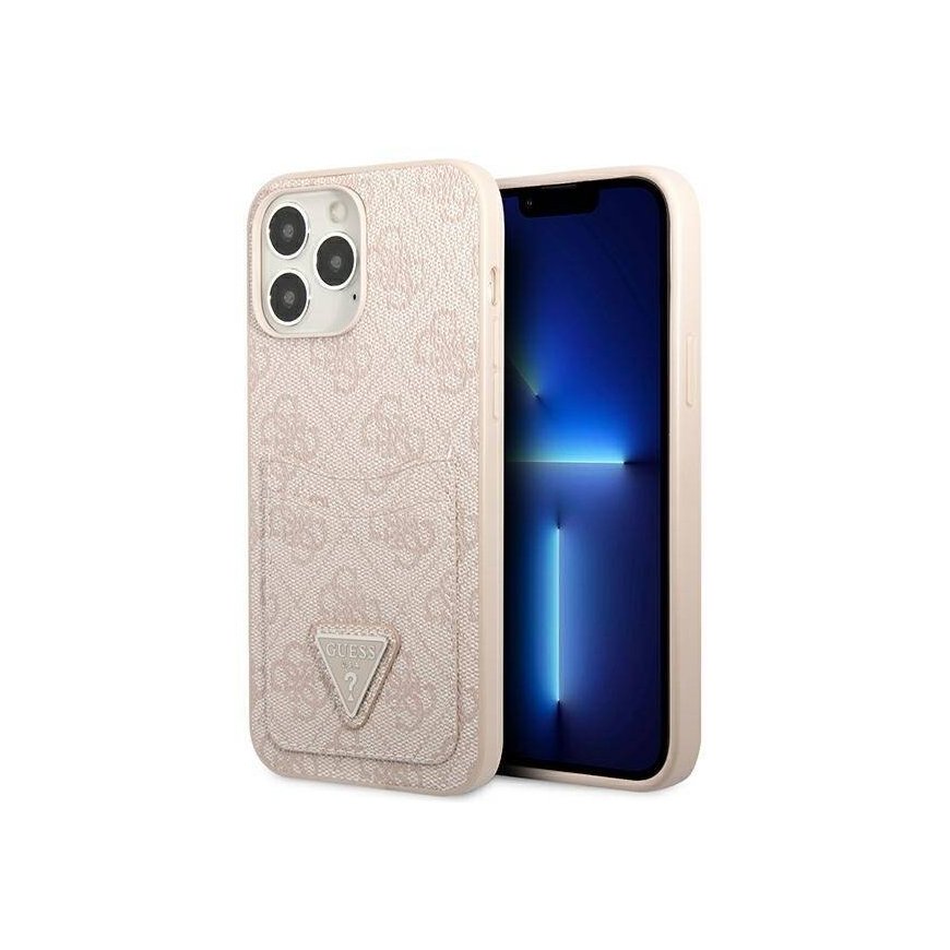 Guess GUHCP13LP4TPP iPhone 13 Pro | 13 6,1" różowy|pink hardcase