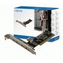 LogiLink 4+1-port USB 2.0 PCI Card liitäntäkortti/-sovitin