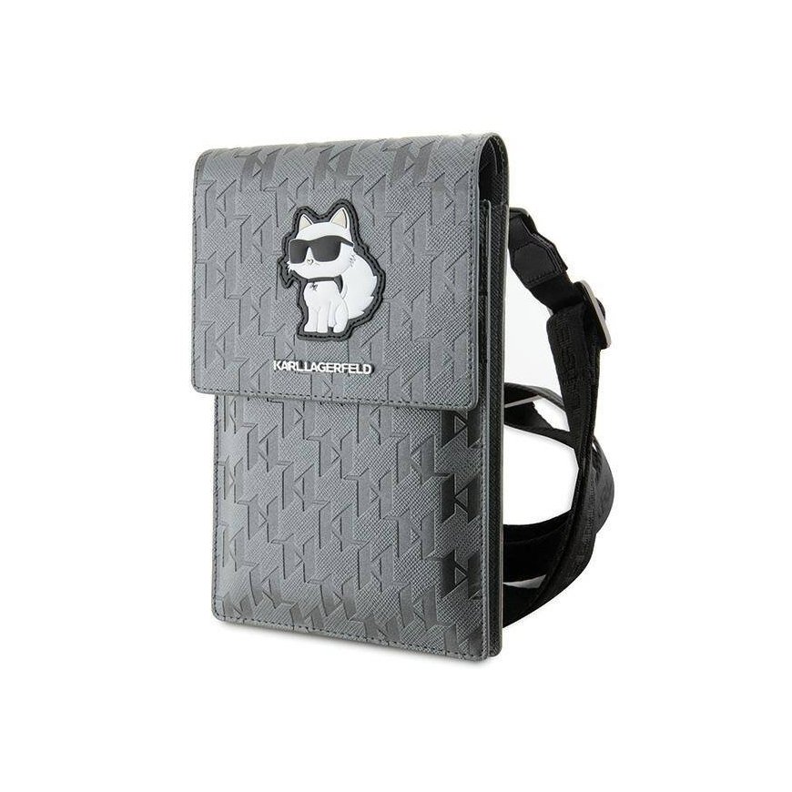 Karl Lagerfeld Torebka KLWBSAKHPCG srebrny|silver Saffiano Monog