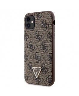 Guess GUHCN61P4TDSCPW iPhone 11 | Xr 6.1" brązowy|brown hardcase