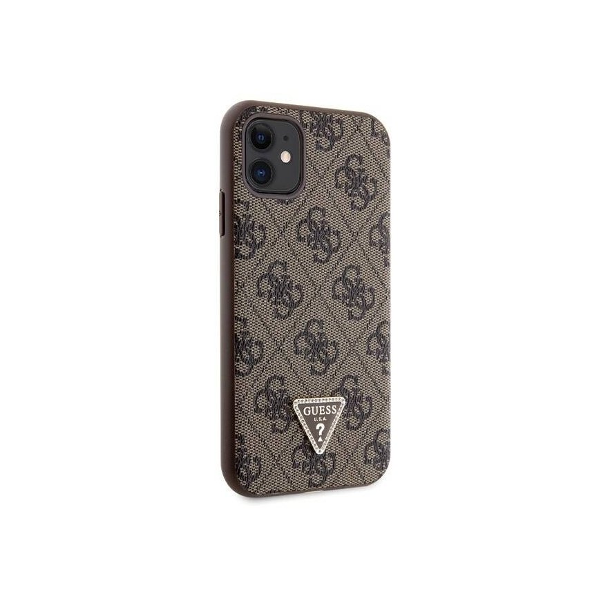 Guess GUHCN61P4TDSCPW iPhone 11 | Xr 6.1" brązowy|brown hardcase – 2