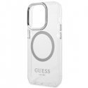 Guess GUHMP14LHTRMS iPhone 14 Pro 6,1" srebrny|silver hard case