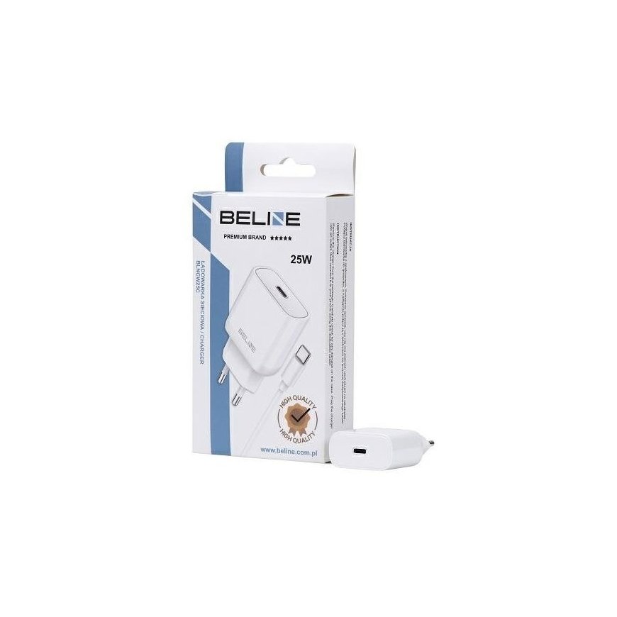 Charger 25W USB-C + USB-C cable, white