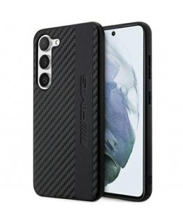 AMG AMHCS23MBLSCA S23+ S916 czarny|black hardcase Carbon Stripe&