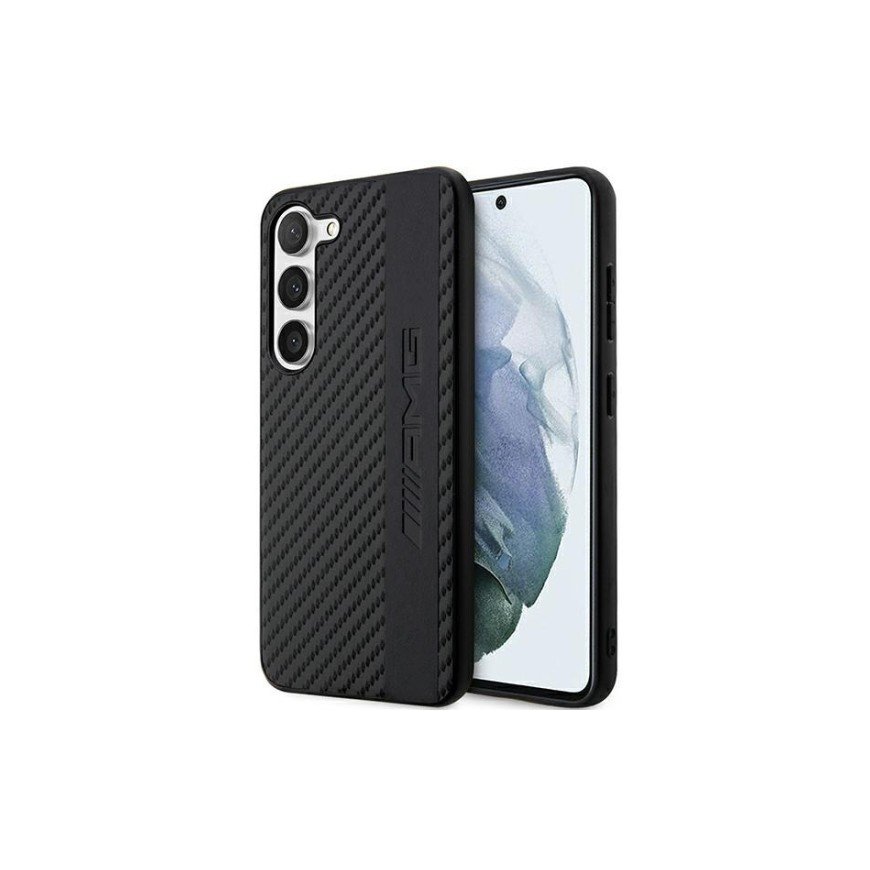 AMG AMHCS23MBLSCA S23+ S916 czarny|black hardcase Carbon Stripe&