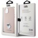 Karl Lagerfeld dėklas, skirtas iPhone 15 Plus 6,7" KLHCP15MSMHCNPP rožinis HC SILICONE C METAL PIN