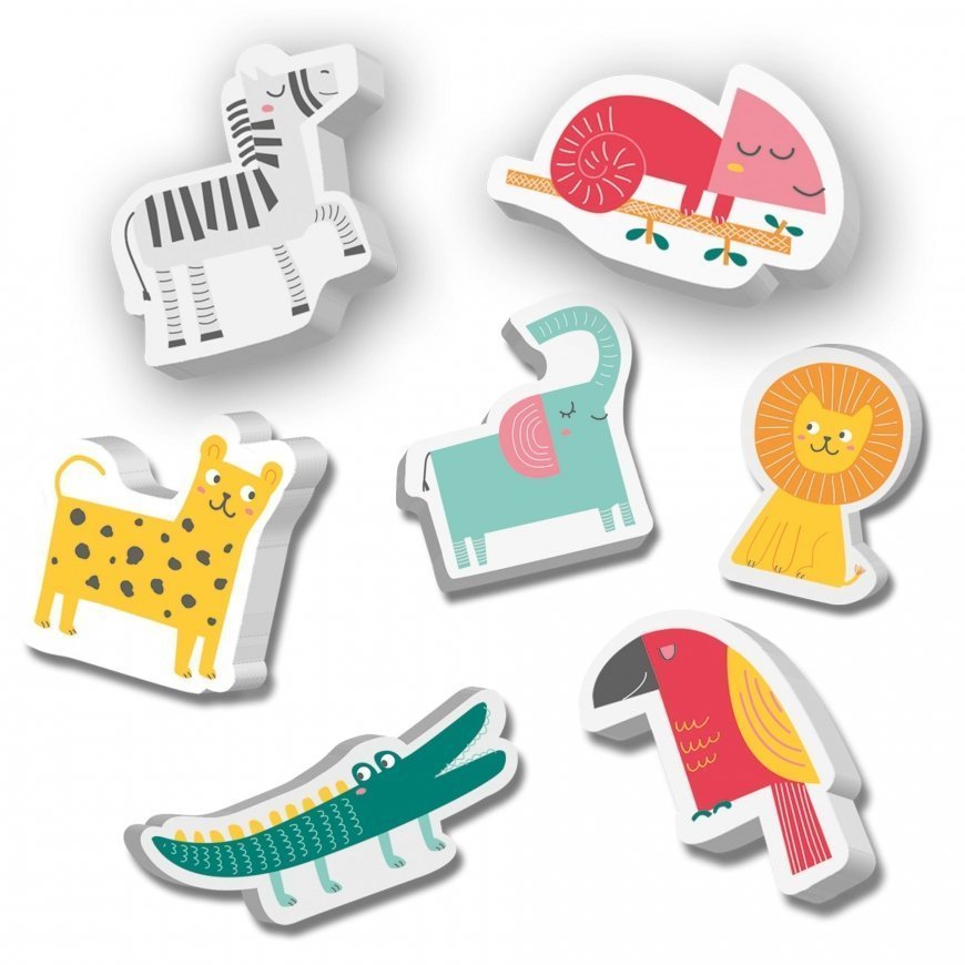 SES Creative Tiny Talents Bath safari animals Vannikleeps Mitmevärviline – 2