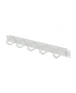 Lanberg Organizer Kabli 19''1U z 5 metalowymi uchwytami typ B szary