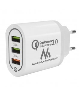 Maclean Energy MCE479W 3xUSB charger QC 3.0