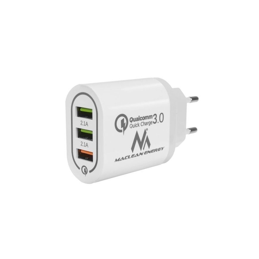 Maclean Energy MCE479W 3xUSB charger QC 3.0 – 2