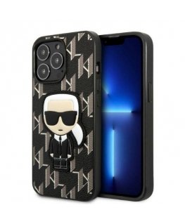 Karl Lagerfeld Monogram Ikonik Case for iPhone 13 Pro Black