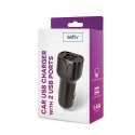 Setty car charger 2x USB 1,4A black Setty car charger 2x USB 1,4A black