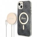 Zestaw Guess GUBPP14SH4EACSK Case+ Charger iPhone 14 6,1" czarny