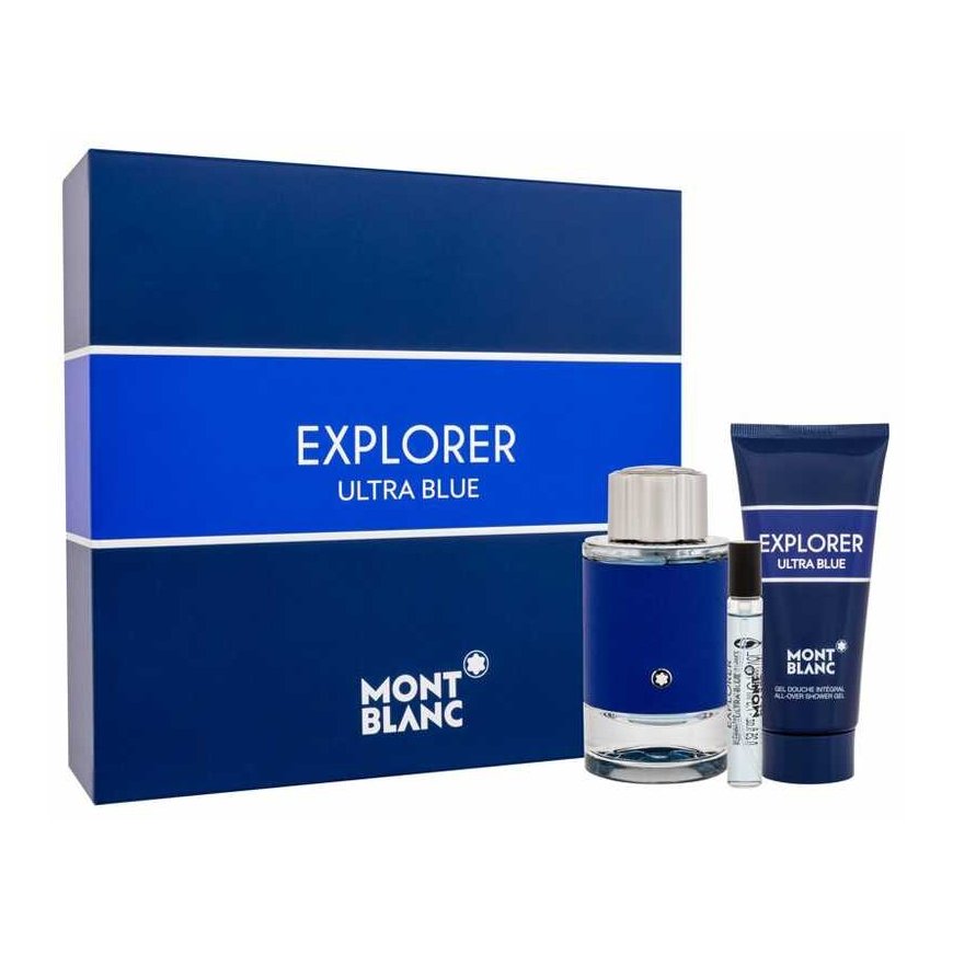 Mont Blanc Montblanc Explorer Ultra Blue EDP set for men (EDP 100 ml +EDP 7.5 ml + Shower gel 100 ml) – 3
