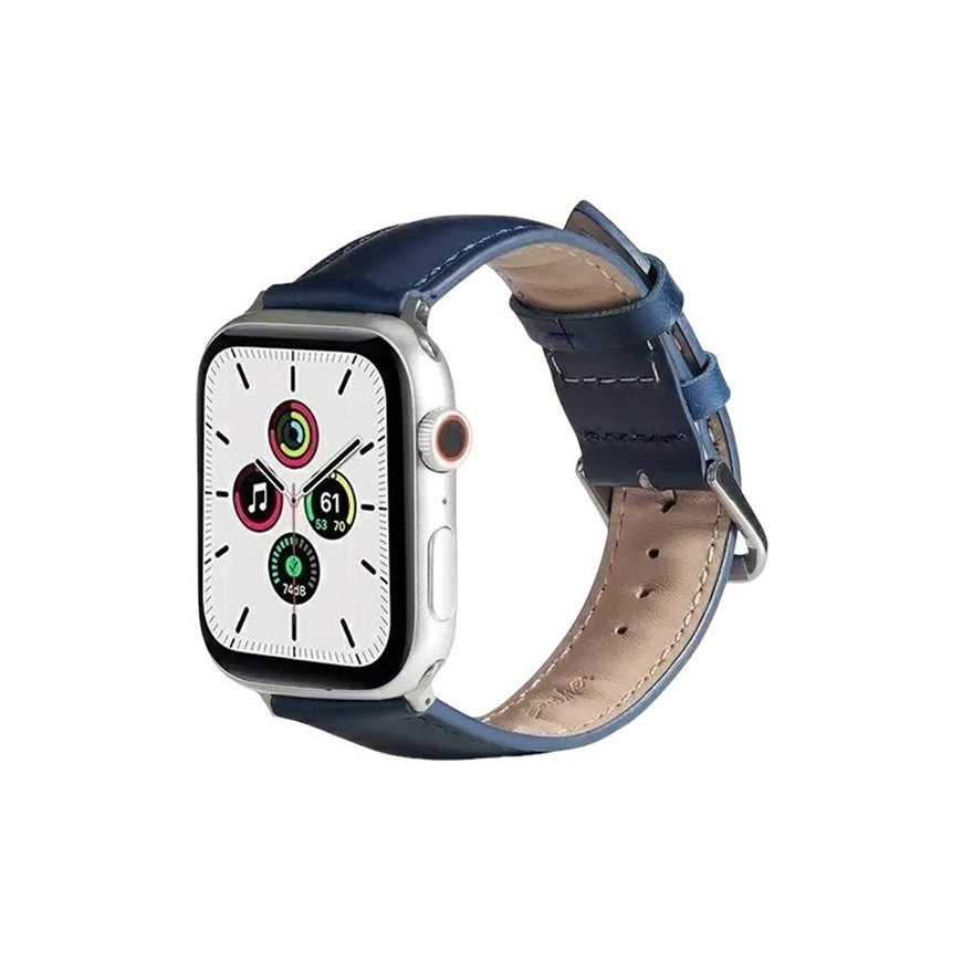 Beline pasek Apple Watch Leather 38|40|41mm niebieski |blue – 2