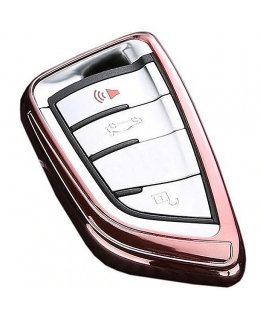 Dux Ducis Car Key Silicone Case For Volkswagen Golf Rose Gold