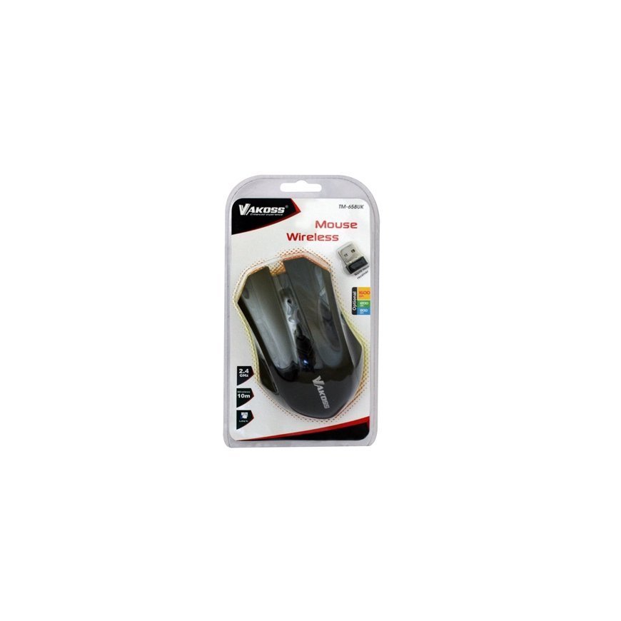 Vakoss TM-658UK mouse Ambidextrous RF Wireless Optical 1600 DPI – 2