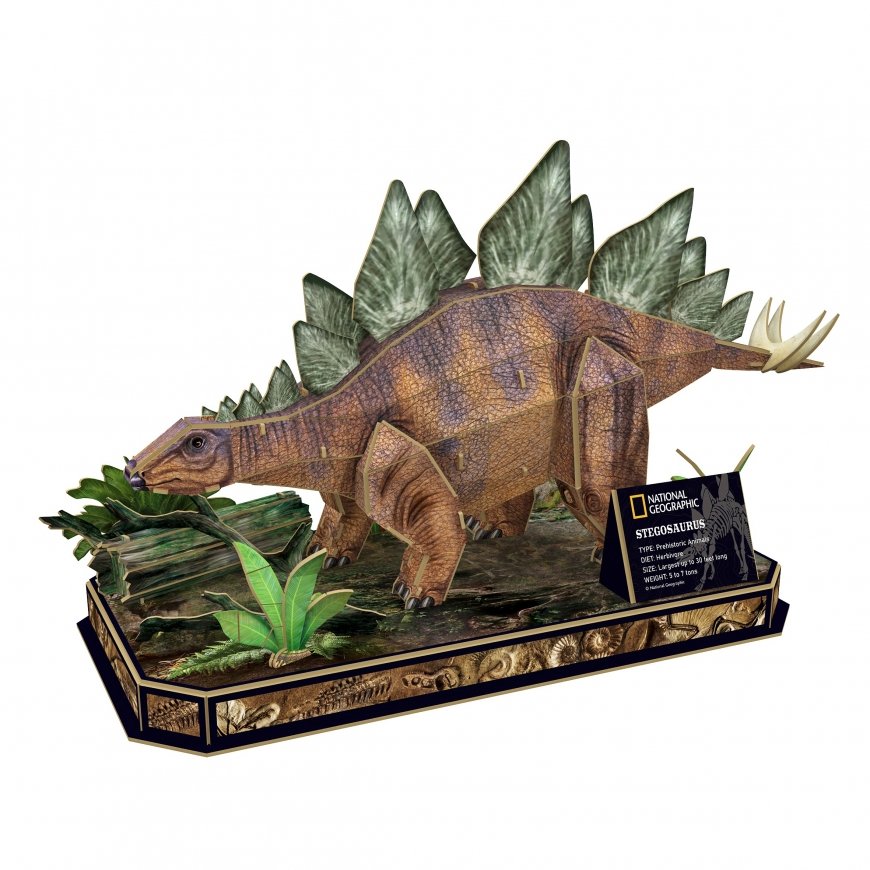Van der Meulen Stegosaurus 3D-palapeli 62 kpl Eläimet – 2