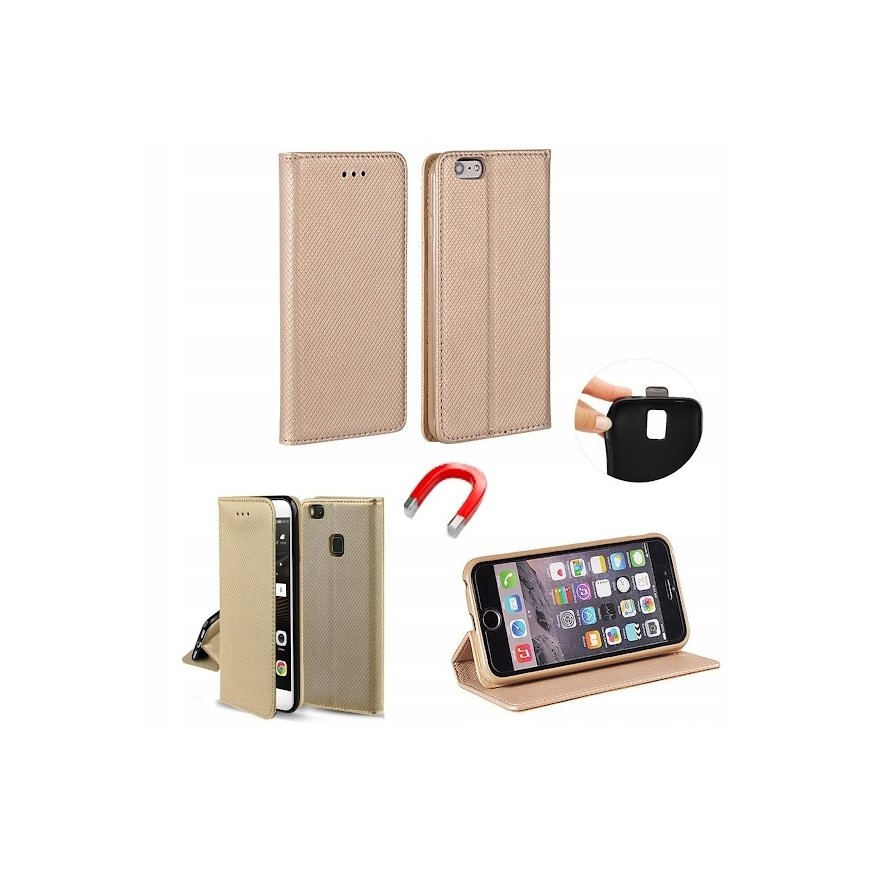 Etui Smart Magnet book Samsung M33 5G złoty|gold – 2