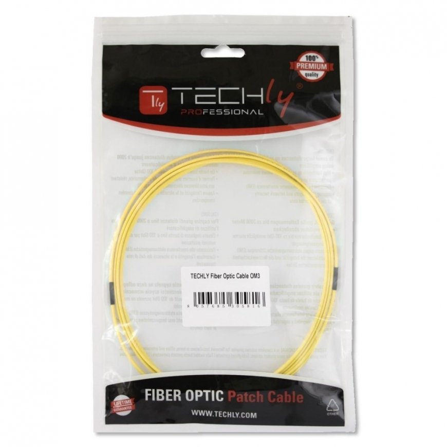 Techly SC/SC Monomode 9/125 OS2 5m Fiber Optics Cable – 2