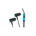 METAL EARPHONES WITH MICROPHONE BLACK/RED METAL EARPHONES WITH MICROPHONE BLACK/RED