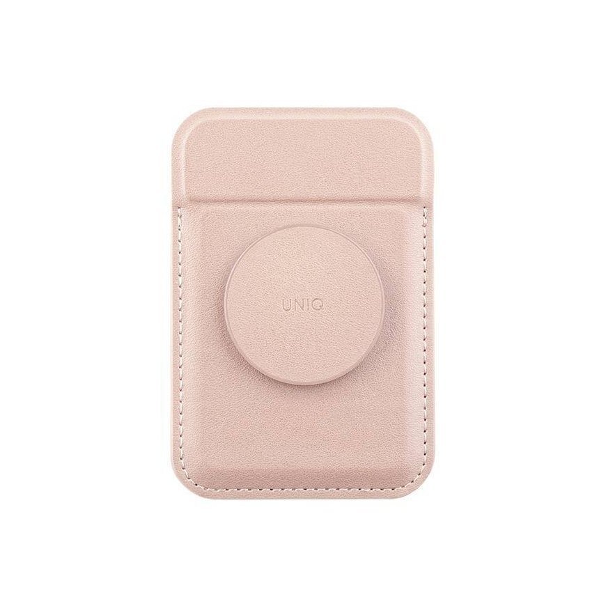 UNIQ Flixa magnetyczny portfel na karty z podpórką różowy|blush – 2