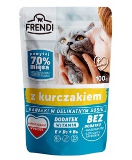 FRENDI Pieces in sauce with chicken - wet cat food - 100 g