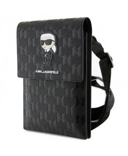 Karl Lagerfeld Torebka KLWBSAKHPKK czarny|black Saffiano Monogra