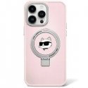Karl Lagerfeld Ring Stand Choupette Head MagSafe Back Case for Apple iPhone 15 Karl Lagerfeld Ring Stand Choupette Head MagSafe Back Case for Apple iPhone 15