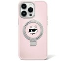Karl Lagerfeld Ring Stand Choupette Head MagSafe Back Case for Apple iPhone 15 Karl Lagerfeld Ring Stand Choupette Head MagSafe Back Case for Apple iPhone 15