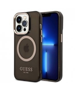 Guess Translucent MagSafe Compatible Case for iPhone 14 Pro Max
