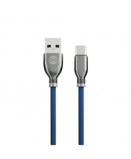 Forever Tornado cable USB - USB-C 1,0 m 3A navy blue