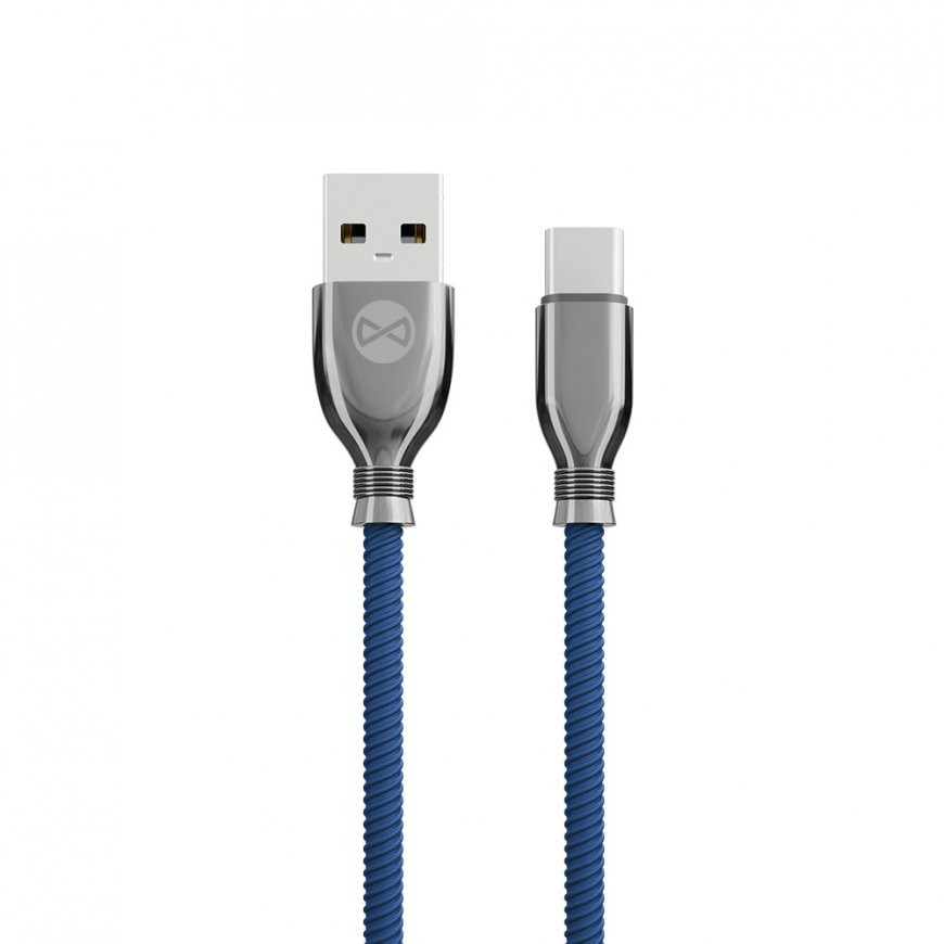 Forever Tornado cable USB - USB-C 1,0 m 3A navy blue