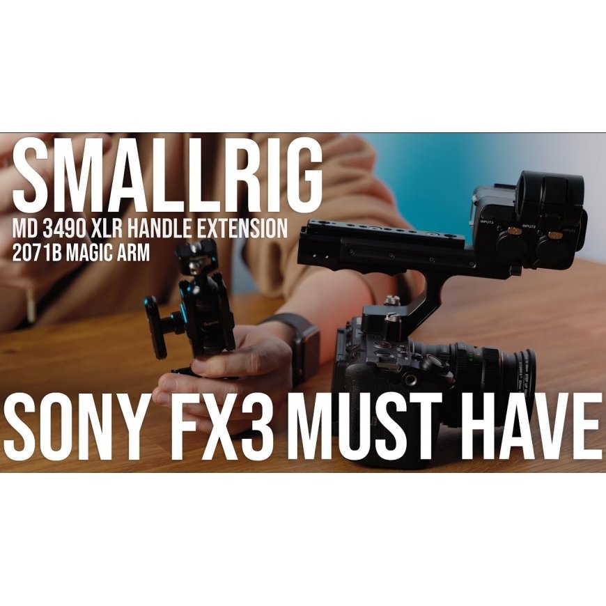 SmallRig 3490 Extension Rig do Sony FX3/FX30 XLR Handle – 2