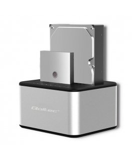 Qoltec 5316 2x HDD / SSD docking station | 2.5 "/3.5" SATA | USB 3.0 | Clonning