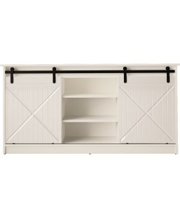 Cama Komoda 160x80x35 GRANERO balta / blizgi balta