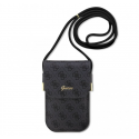 Guess PU 4G Metal Logo Script Phone Bag Black Guess PU 4G Metal Logo Script Phone Bag Black