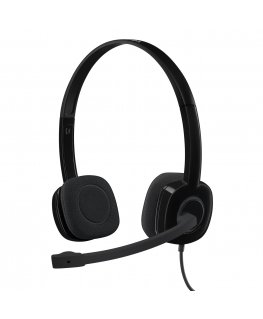 Logitech H151 Austiņas Vadu Birojs / zvanu centrs Melns