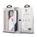 U.S. Polo PU Leather Double Horse Case for iPhone 14 Pro Red|Whi U.S. Polo PU Leather Double Horse Case for iPhone 14 Pro Red|Whi