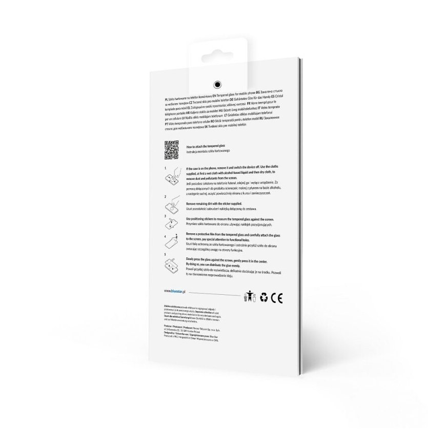 Blue Star 5D tempered glass with frame Huawei P60 black – 2