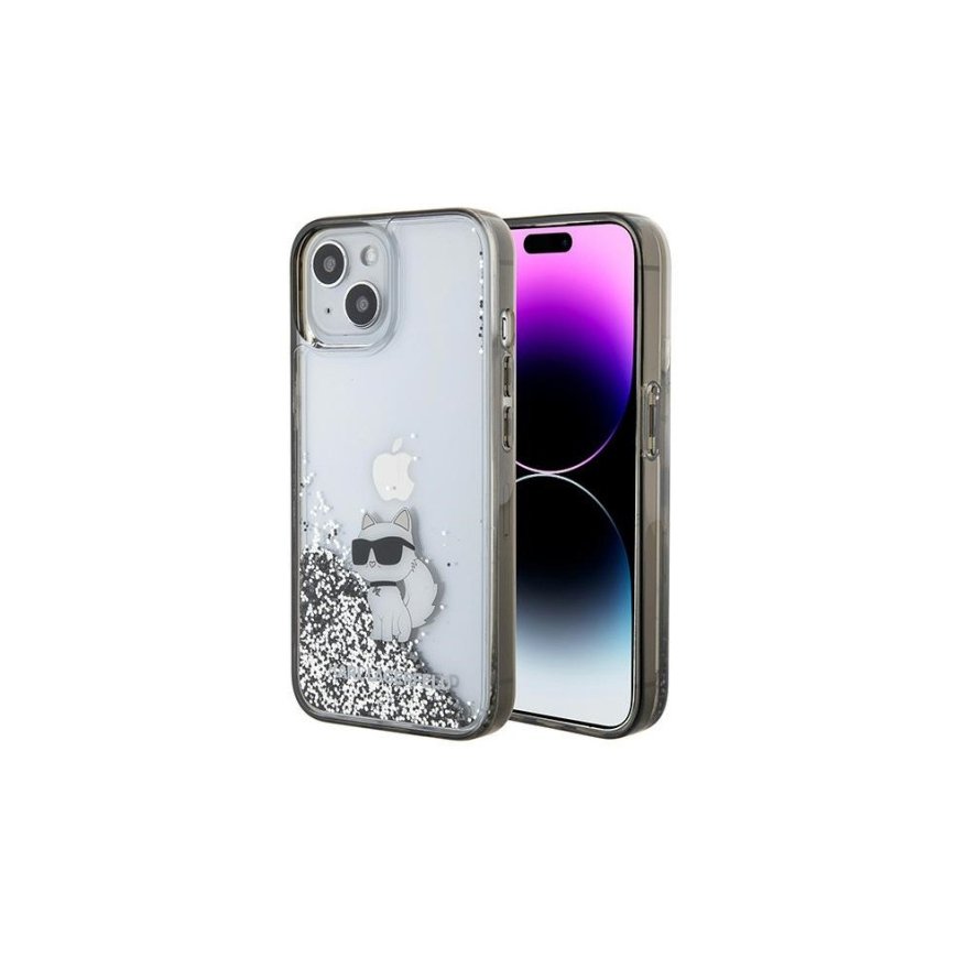 Karl Lagerfeld KLHCP15SLKCNSK iPhone 15 6.1" transparent hardcas