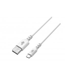 Cable USB-USB C 2m silicone white Quick Charge