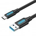 USB 3.0 A to USB-C Cable Vention COZBH 2m Black PVC USB 3.0 A to USB-C Cable Vention COZBH 2m Black PVC