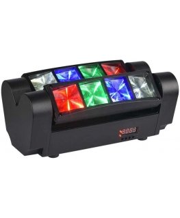 Light4me spider mkii turbo - efekt led 8x3w rgbw